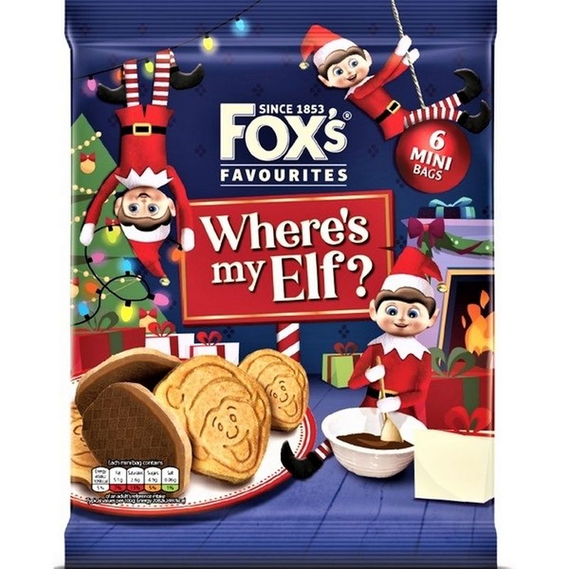 Fox's Mini Elf On Shelf Biscuits 6 Pack 132g