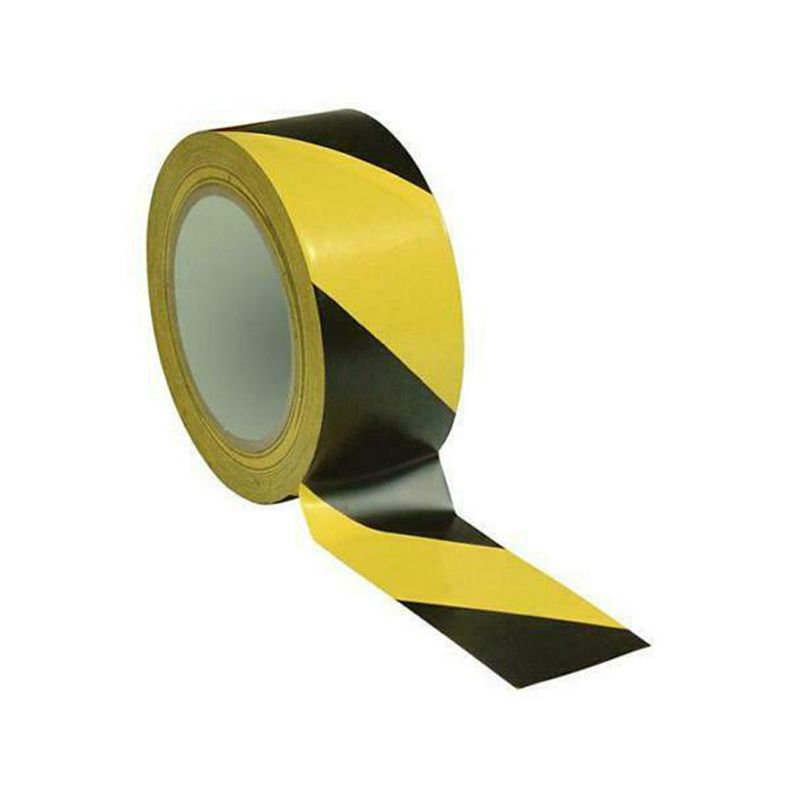 Hazard Warning Tape Black & Yellow 33m