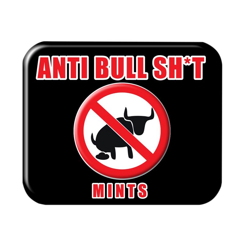 Novelty Anti Bullsh-t Mints Tin