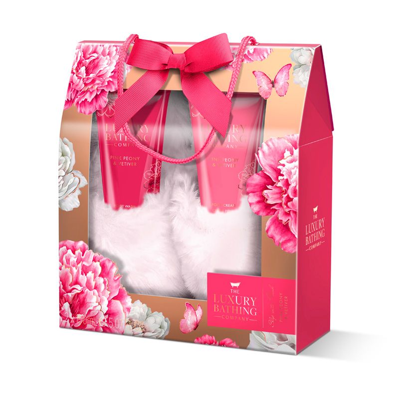 Grace Cole Pink Peony Foot Care Gift Set