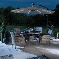 See more information about the Overhang Garden Parasol by Croft - 3M Charcoal
