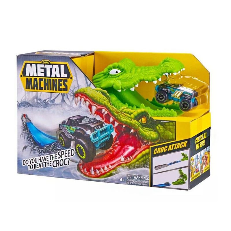 Metal Machines Croc Attack Car Playset