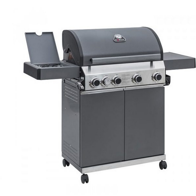 Grillstream Stainless Steel Classic 4 Burner Hybrid Gas / Charcoal BBQ