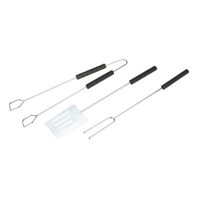 Product photograph of 3 Piece Chrome Bbq Tools Set from QD stores