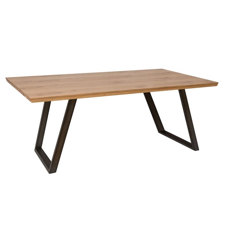 Scandi Oak 1.4M Fixed Top Dining Table