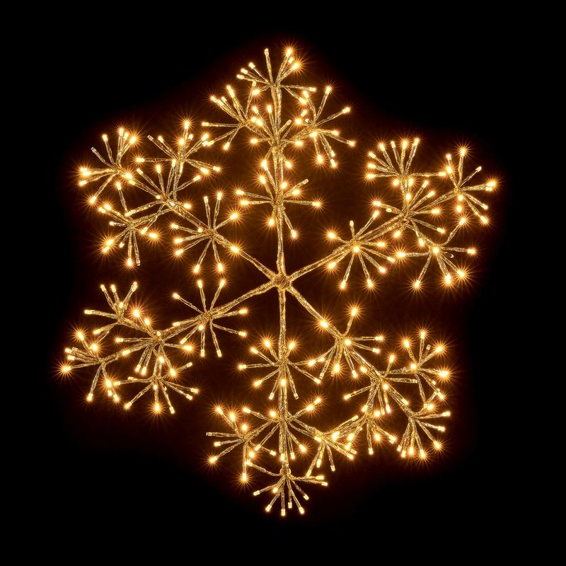 Feature Snowflake Christmas Light Multifunction Warm White Outdoor 300 LED - 10m by Astralis