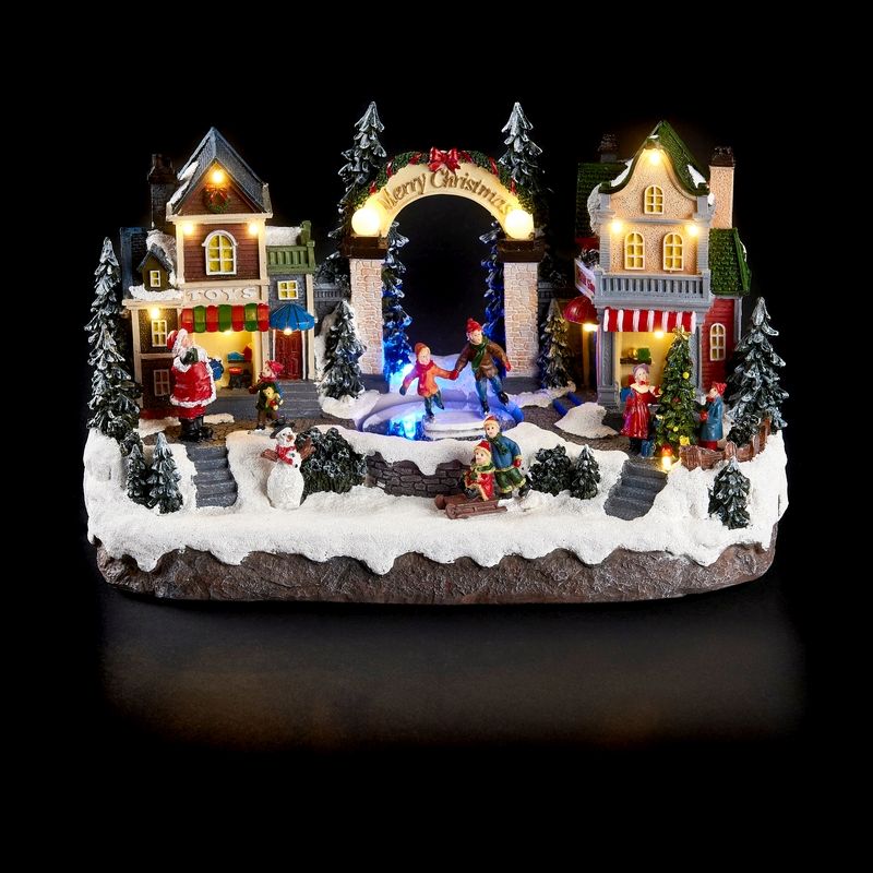 Christmas Village Scene Decoration - 15 LEDs