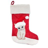 See more information about the Cat Christmas Stocking 20 Inch - Red