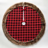 See more information about the Christmas Tree Skirt - Red Chequered