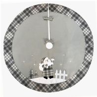 See more information about the Santa Christmas Tree Skirt - Grey