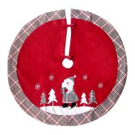 See more information about the Santa Christmas Tree Skirt - Red