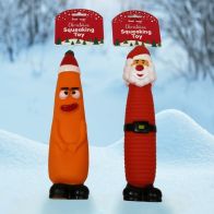 See more information about the Christmas Squeaking Carrot Character Dog Toy 28cm