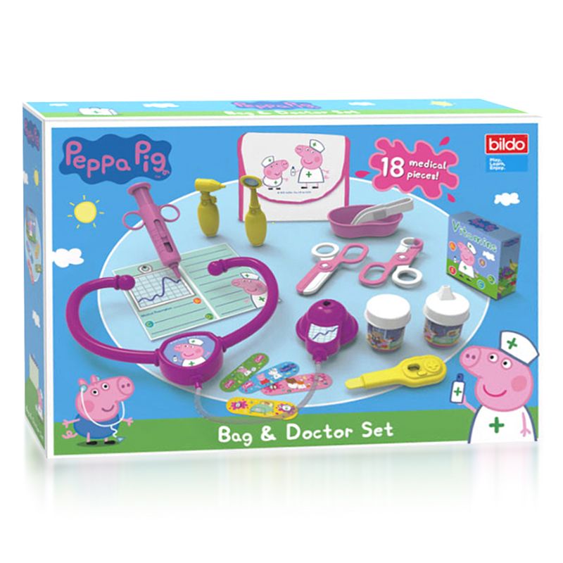 Peppa Pig Doctors Bag Toy Set 18 Pieces