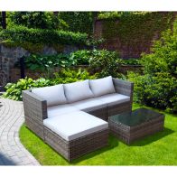 See more information about the Avignon Rattan Garden Sofa Set by Croft - 3 Seats White
