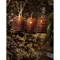 See more information about the Rattan Effect Solar Garden String Lights Decoration 10 Warm White LED - 2m by Bright Garden