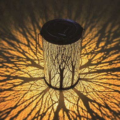 Product photograph of Tree Solar Garden Lantern Decoration Warm White Led - 20cm By Bright Garden from QD stores