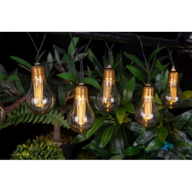 Product photograph of Solar Garden String Lights Decoration 10 Warm White Led - 2m By Bright Garden from QD stores
