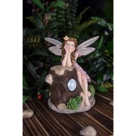 See more information about the Fairy Solar Garden Light Ornament Decoration 2 White LED - 21cm Woodland Wonder by Bright Garden