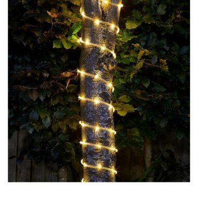 Product photograph of Solar Garden Tube Lights Decoration 110 Warm White Led - 10m By Bright Garden from QD stores