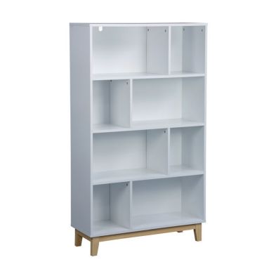 Malmo Tall Bookcase White 4 Shelves
