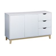 See more information about the Malmo White Cupboard and Drawer Sideboard