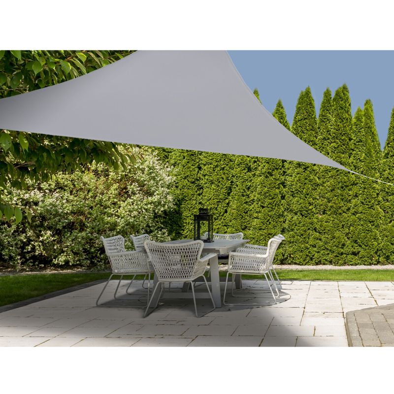 Essentials Garden Shade Canopy by Croft Natural Grey 3.6 x 3.6 x 3.6m