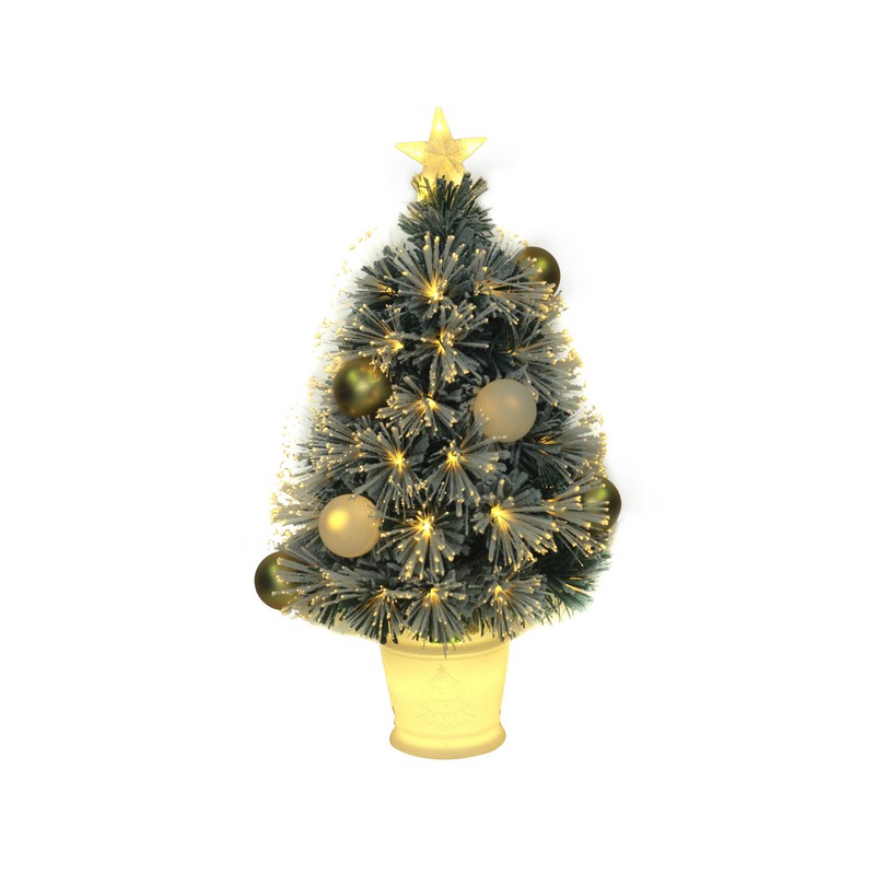 3ft Fibre Optic Christmas Tree Artificial - Fibre Optic Warm White