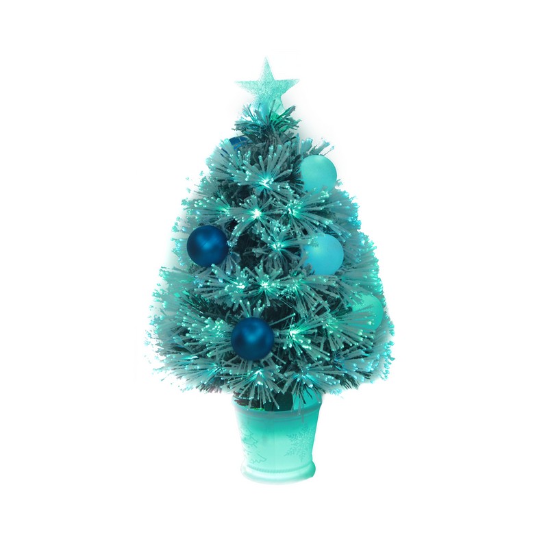 2ft Fibre Optic Christmas Tree Artificial - Fibre Optic Blue