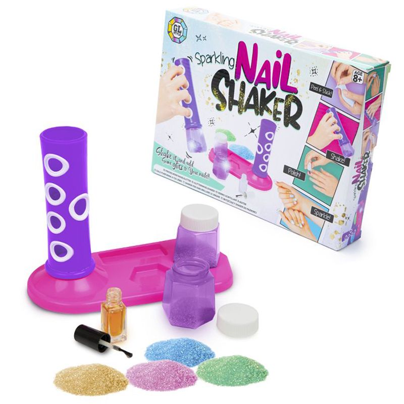 Sparkling Nail Glitter Shaker Toy Set