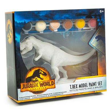 Jurassic World T Rex Model Paint Set from QD Stores