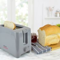 See more information about the Extra Wide Slot Toaster By KitchenPerfected - Grey