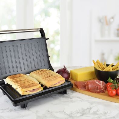 Image of Health Grill And Panini Press By KitchenPerfected - Black And Steel