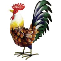 See more information about the Farmyard Rooster Metal Garden Sculpture 44cm