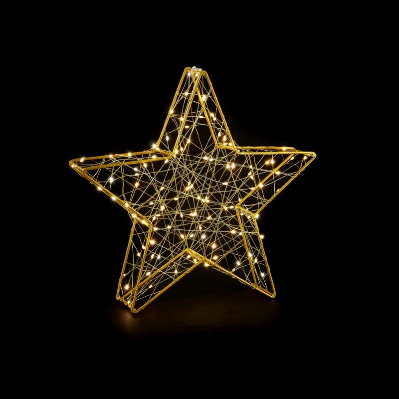 Christmas Dewdrop Star Light Warm White Indoor 120 LED - 30cm by Astralis