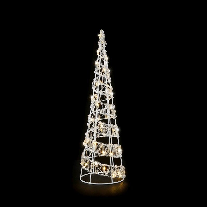 2ft Spiral Christmas Tree Light Feature with LED Lights Warm White 
