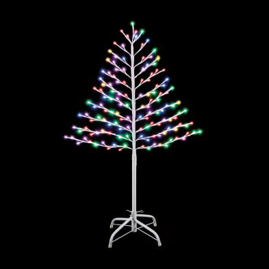 3ft Christmas Tree Light Feature With Led Lights Multicoloured