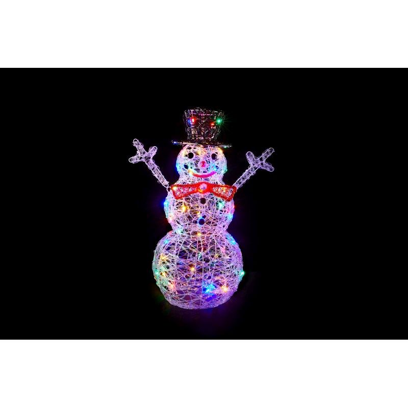 Acryllic Snowman Christmas Light 60 Multicolour LED - 60cm