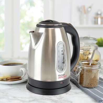 Image of Cordless Kettle 1.7L Brushed Steel - Fast Boil 3000W
