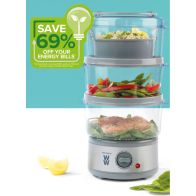See more information about the 3 Tier Food Steamer By Progress WW - 7.5L