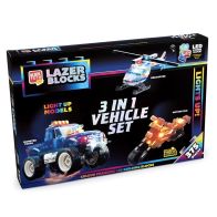 See more information about the Block Tech Lazer Blocks 3 In 1 Vehicle Set - Light Up LED