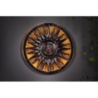 See more information about the Sun Solar Garden Wall Light Decoration 12 Warm White LED - 40.5cm by Bright Garden