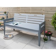 See more information about the Grigio Garden Bench by Florenity Grigio - 3 Seats Grey Cushions