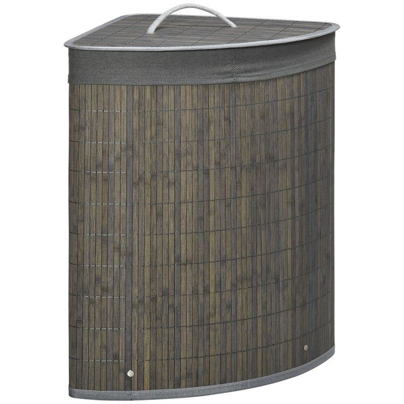 Homcom Bamboo Laundry Basket With Lid