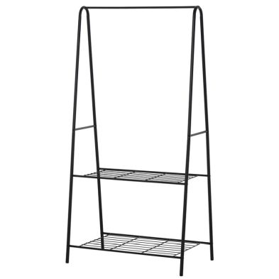 See more information about the Homcom 77L X 45W X 153H cm A Shaped Clothes Rack 2-Tier Steel-Black