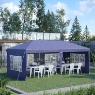 See more information about the Outsunny 3 x 6m Half-Open Garden Gazebo
