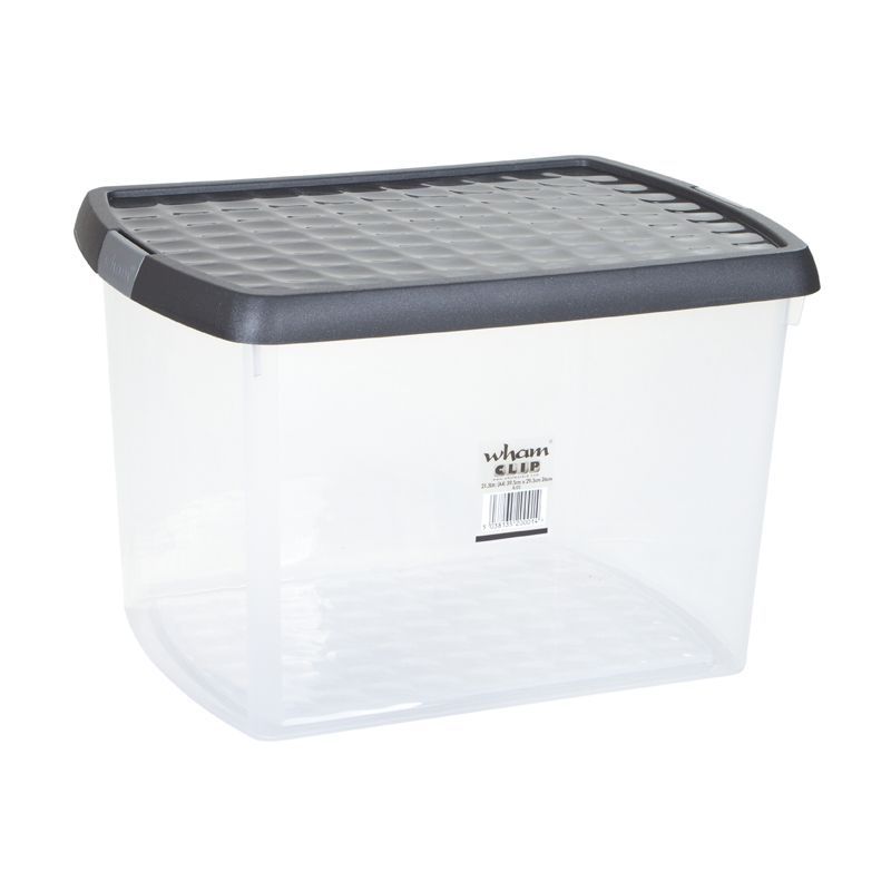 Wham Plastic Storage Clip Box (21.5 Litre)