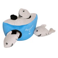 See more information about the 3x Dog Soft Toy Grey Plush 17.8cm by Pet Brands