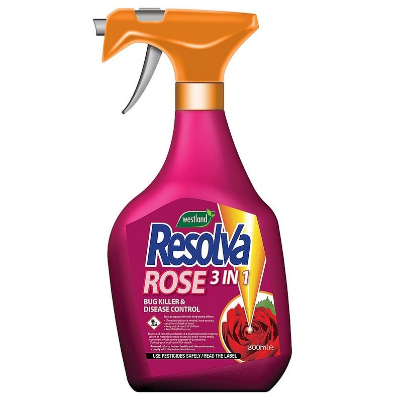 Rose 3 In 1 Bug Killer Ready To Use Spray 800ml
