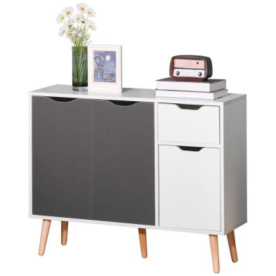 Homcom Storage Cabinet With Drawer For Bedroom Living Room Office