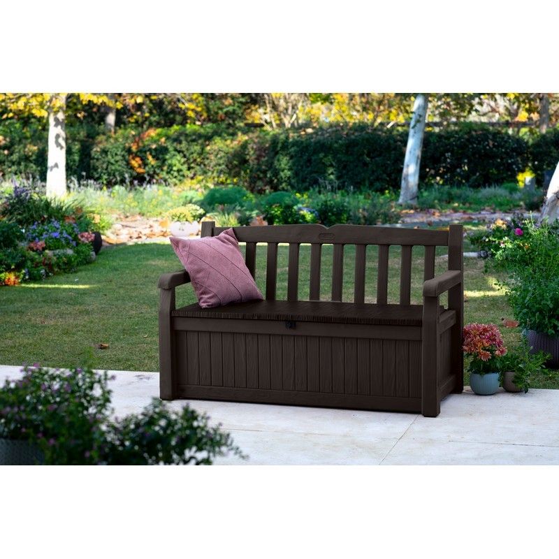 Iceni Garden Storage Bench by Keter - 2 Seats